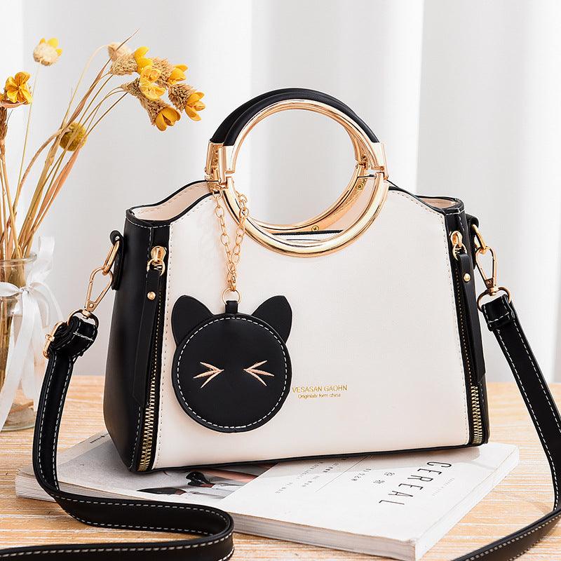 Sagittarius Queen's Cat Shoulder Bag - totebagi