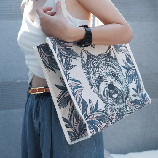 Dog Print Tote Bag - totebagi