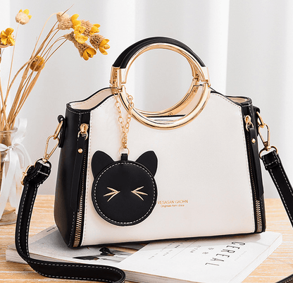 Sagittarius Queen's Cat Shoulder Bag - totebagi