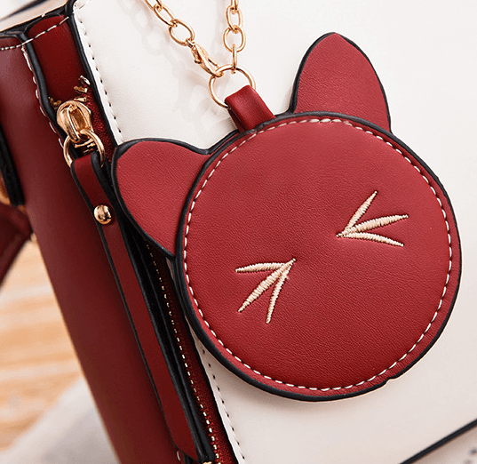 Sagittarius Queen's Cat Shoulder Bag - totebagi