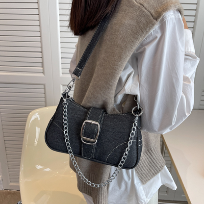 Denim Shoulder Bag | Aquarius Queen Edition