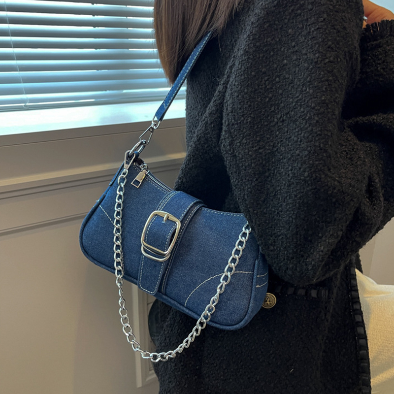 Denim Shoulder Bag | Aquarius Queen Edition