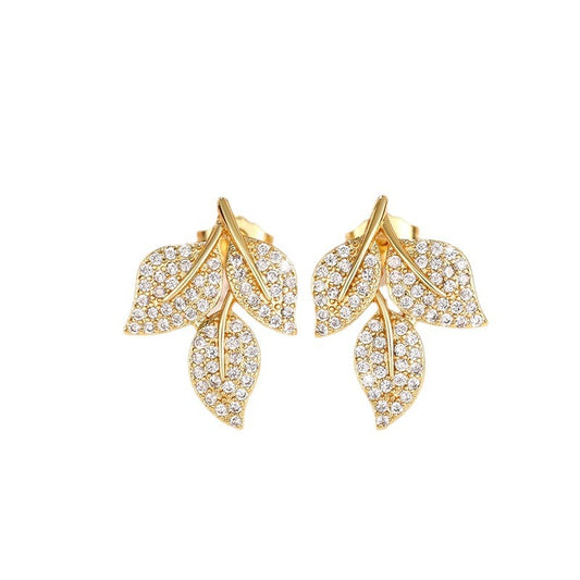 Triple Leaf Earring