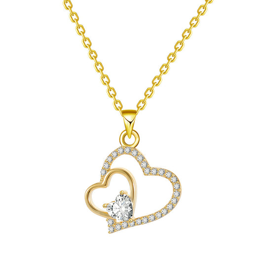 Mother & Daughter Heart Necklace