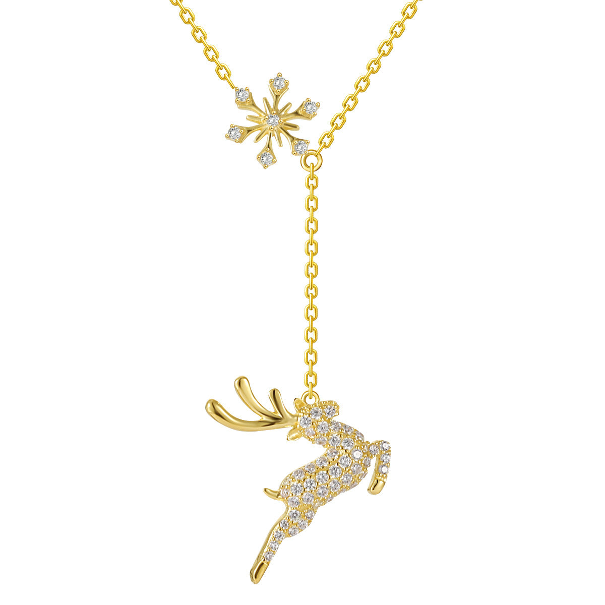 Jumping Deer Necklace