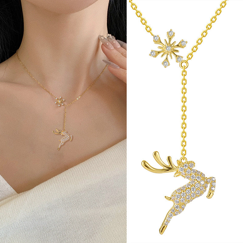 Jumping Deer Necklace